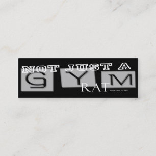De Visita Mini Rato do Gym - cartão pessoal dos meios sociais