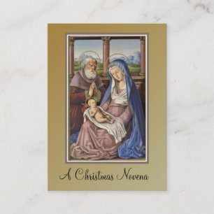 De Visita Natal Natividade Novena Jesus Maria Cartão Sagrad