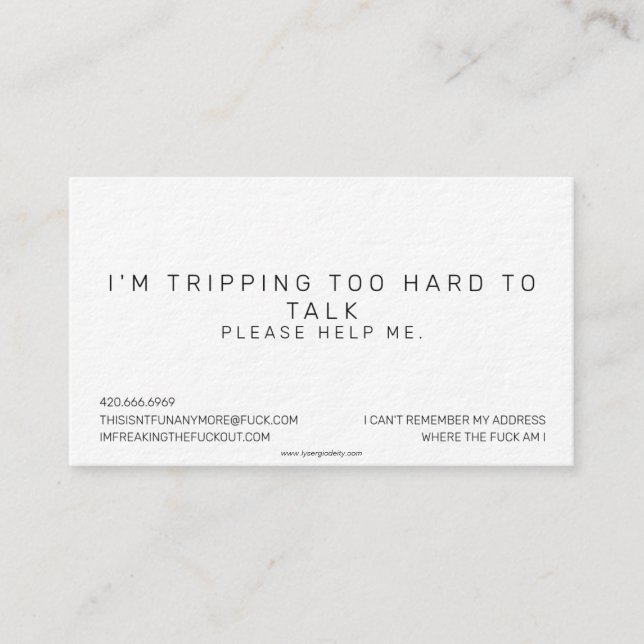 De Visita o cartão (Frente)