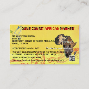 DE VISITA O CARTÃO AFRICANO DO MERCADO DA CORTE DA POMBA