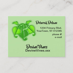 De Visita Ônibus. cartão - folhas 3-D da videira