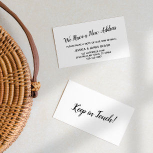 De Visita Preto simples no branco nós temos um cartão novo