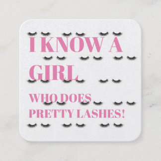 De Visita Quadrado Cartão da referência do chicote