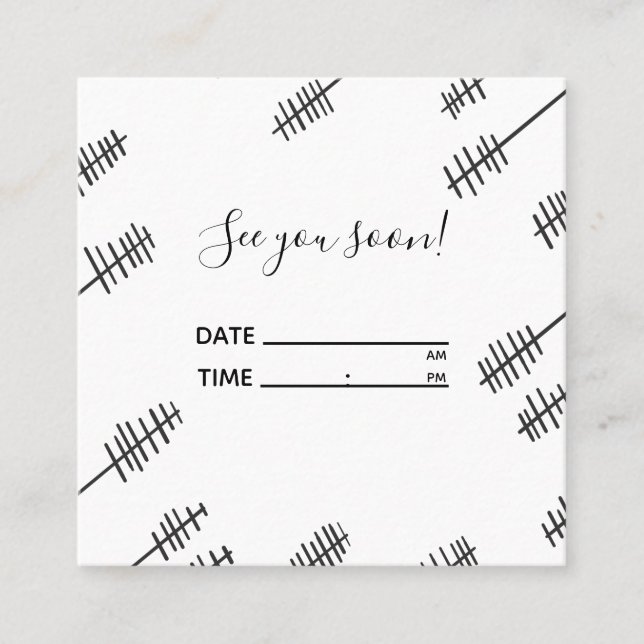 De Visita Quadrado Cartão do cancelamento da nomeação (Frente)