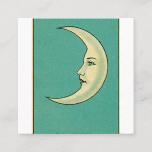 De Visita Quadrado Cartão La Luna Tarot