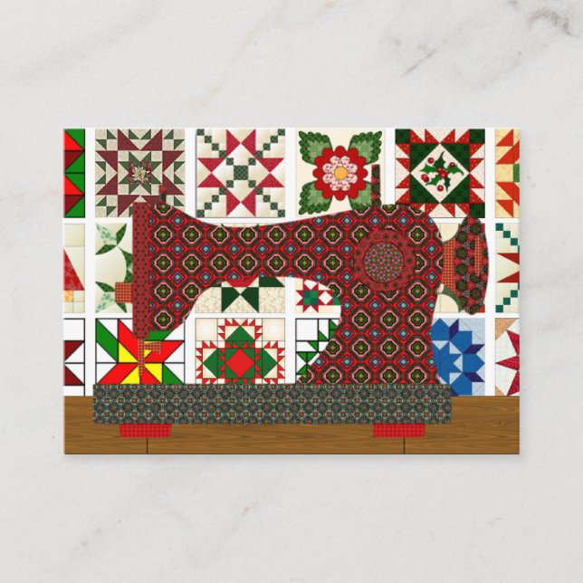 De Visita Quilter / Cartão Seamstress - SRF (Frente)