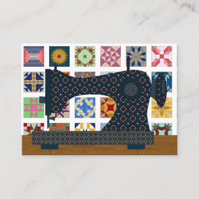 De Visita Quilter / Cartão Seamstress - SRF (Frente)