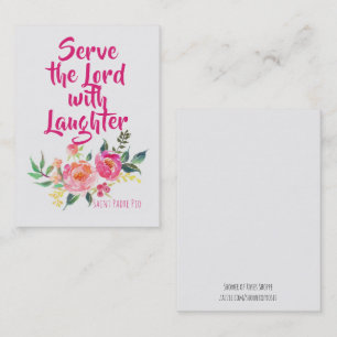 De Visita St. Citações do Pio do padre com o cartão