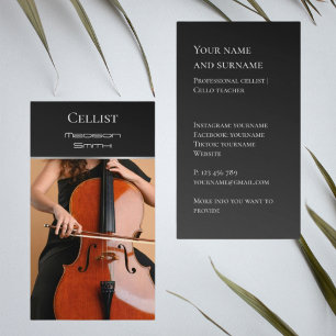 De Visita Sua própria foto violino violino violino, Cartão d
