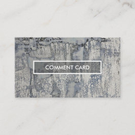 De Visita textura friável do cartão do comentário