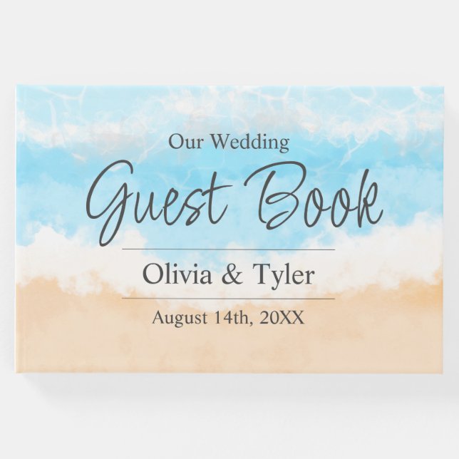 De Visitas Livro Convidado das Ondas Costeiras do Oceano (Frente)