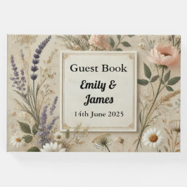 De Visitas Livro Convidado Rustic Cottagecore