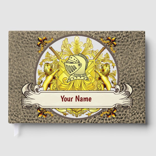 De Visitas Livro do Apelido da Família Cavaleiro Amarelo (Frente)