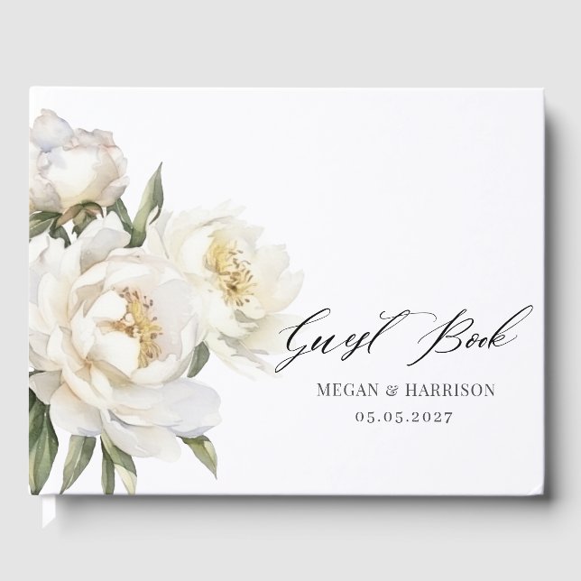 De Visitas White Peony — livro convidado (Frente)