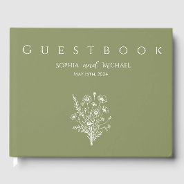 De Visitas Wildflower Elegance — Livro Convidado