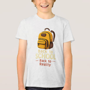 De volta à camisa da escola - Engraçado de volta à