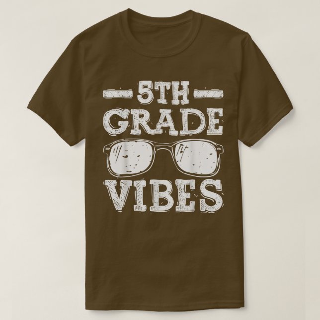 De Volta À Camisa De 5 Da Escola, Vibes, Primeiro  (Frente do Design)