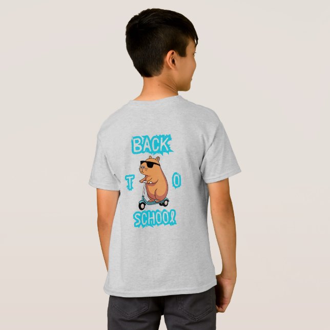 De volta à camiseta escolar com Urso Maravilha (Parte Traseira Completa)