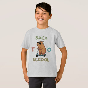 De volta à camiseta escolar com Urso Maravilha