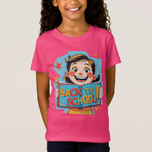 De volta à camiseta escolar Outdoor de sala de a