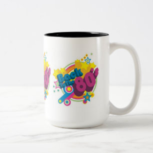 De volta à caneca retro do anos 80 do anos 80