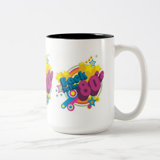 De volta à caneca retro do anos 80 do anos 80 (Direita)