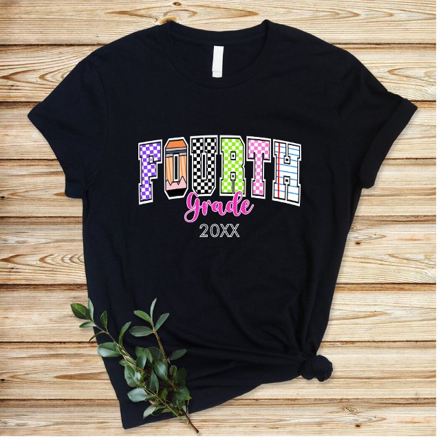 De volta à escola Camisa de Variação do Quarto Gra (Criador carregado)