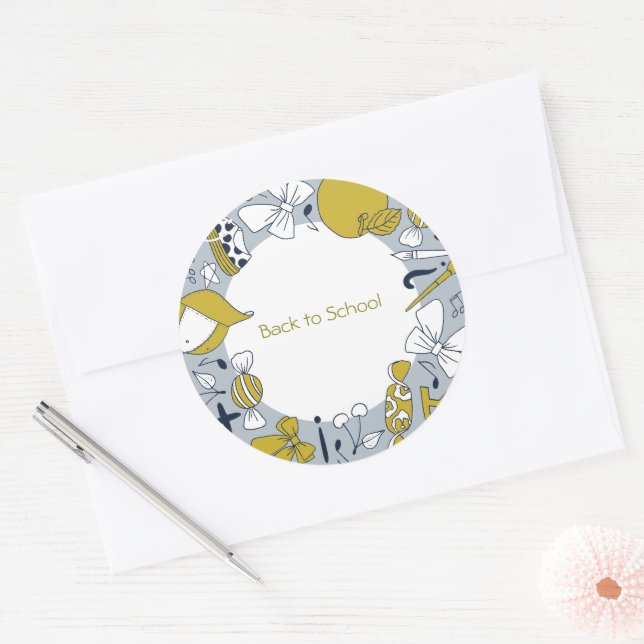 De Volta à Escola com Adesivos Coisas Lindas (Envelope)