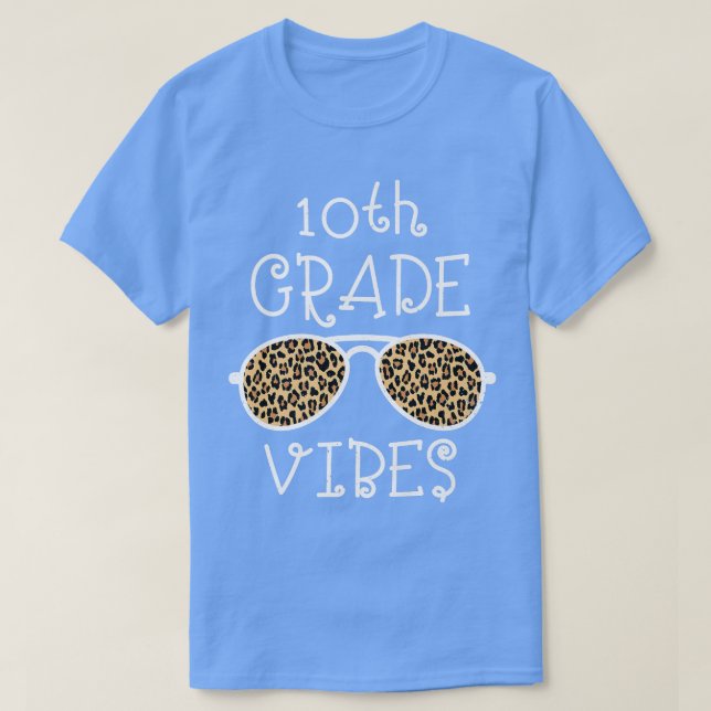 De Volta À Escola No 10º Ano Vibes Camisa Primeiro (Frente do Design)