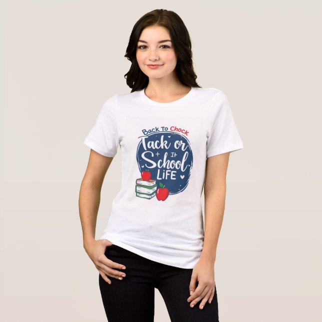 De volta à Escola Professora T-Shirt 2025 (Frente Completa)