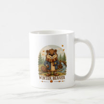 De Volta à Represa! Caneca de Café de Castor Fofo 