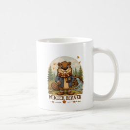 De Volta à Represa! Caneca de Café de Castor Fofo