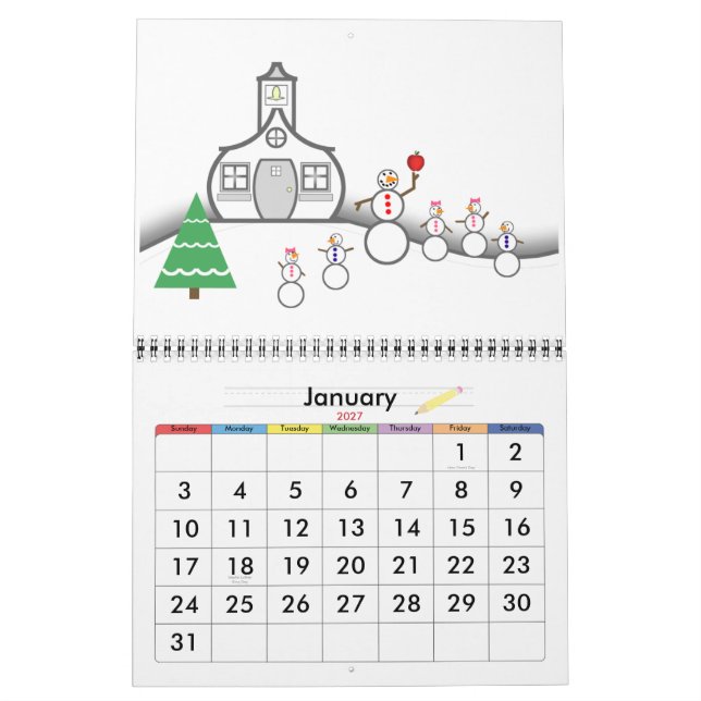 De Volta Ao Calendário Escolar - Um Ano De Escolas (Jan 2027)