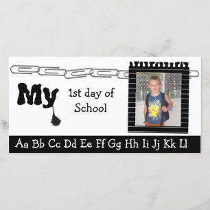 De volta ao cartões de fotos escolar