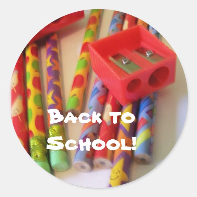 de volta aos adesivos escolares (Frente)