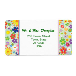 De x do estilo de flower power etiqueta 1960 de