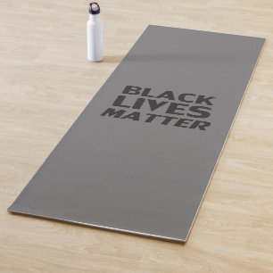 De Yoga "Black Lives Matter" preto, cinza negra, tapete yo