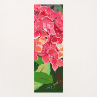 De Yoga Flores Hawaianas rosa em Yoga! Tapete