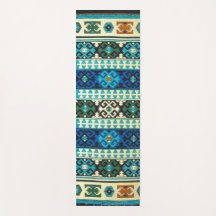 Tapete Antigo Kilim Turco Azul Verde