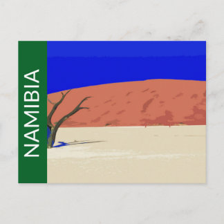 Deadvlei Cartão Postal de Arte Vintage de Viagem d