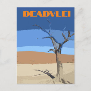 Deadvlei Cartão Postal de Arte Vintage Viagens Nam