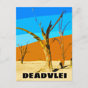 Deadvlei Cartão Postal de Arte Vintage Viagens Nam