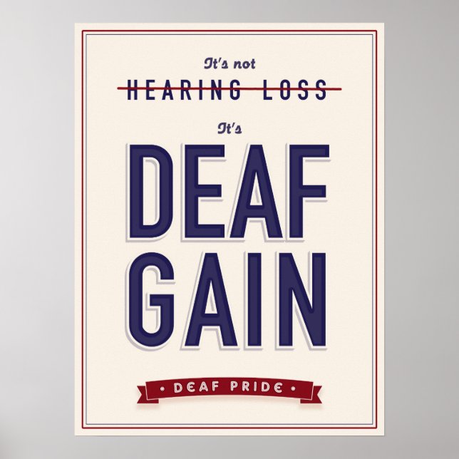 Deaf Gain. poster (Frente)