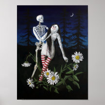 "Death and Doll" por Christiane Cegavske Poster