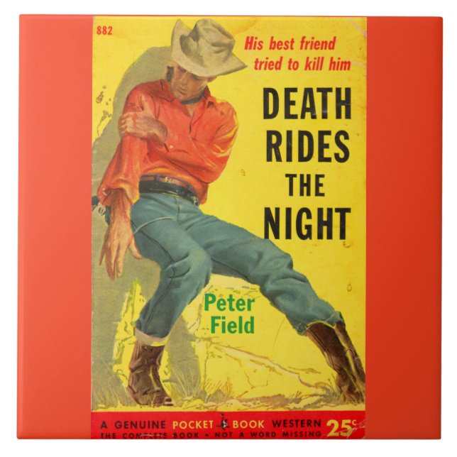 Death Rides the Night Western book cobrir (Frente)
