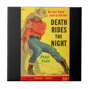 Death Rides the Night Western book cobrir
