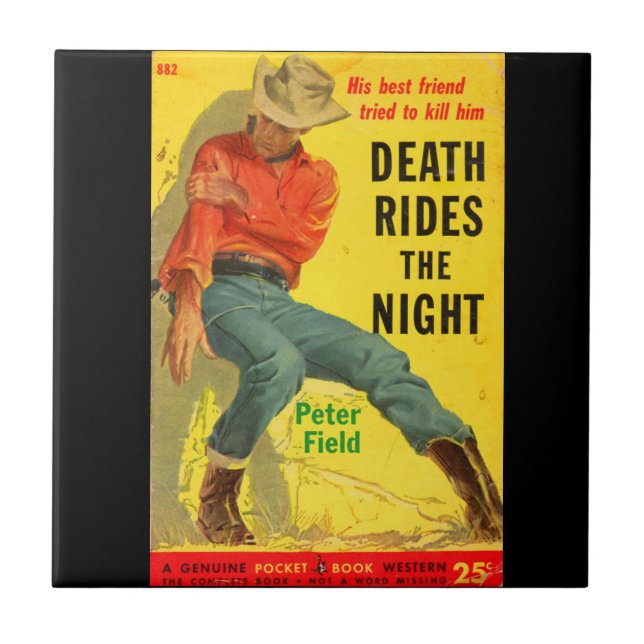 Death Rides the Night Western book cobrir (Frente)