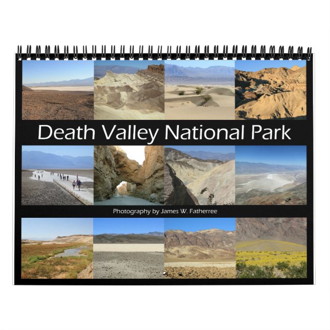 Death Valley N.P. Calendário da Parede por J. Pai. (Capa)