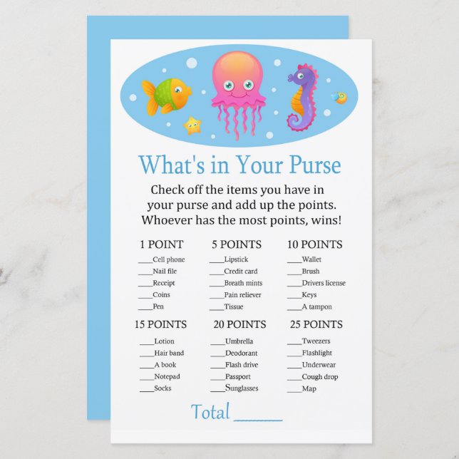 Debaixo do mar O que há no seu jogo de bolsa (Frente/Verso)