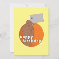 Débito ou Cartão de Crédito Feliz Aniversário Feli